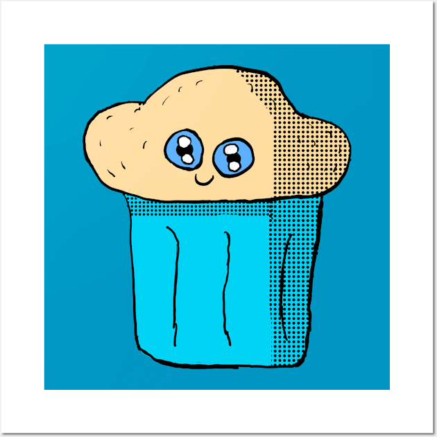 Kawaii Muffin Wall Art by Eric03091978